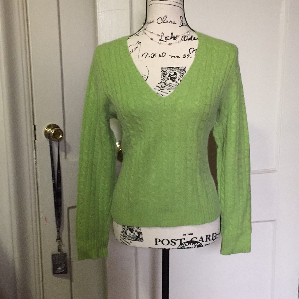 EUC The Limited lime green sweater